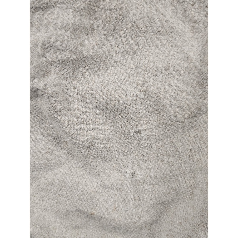 Zara Linen Blend Pull On Shorts Beige Elastic Waist Womens Medium Distressed - Picture 2 of 10